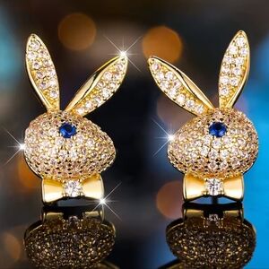 Playboy Elegant Gold Earrings